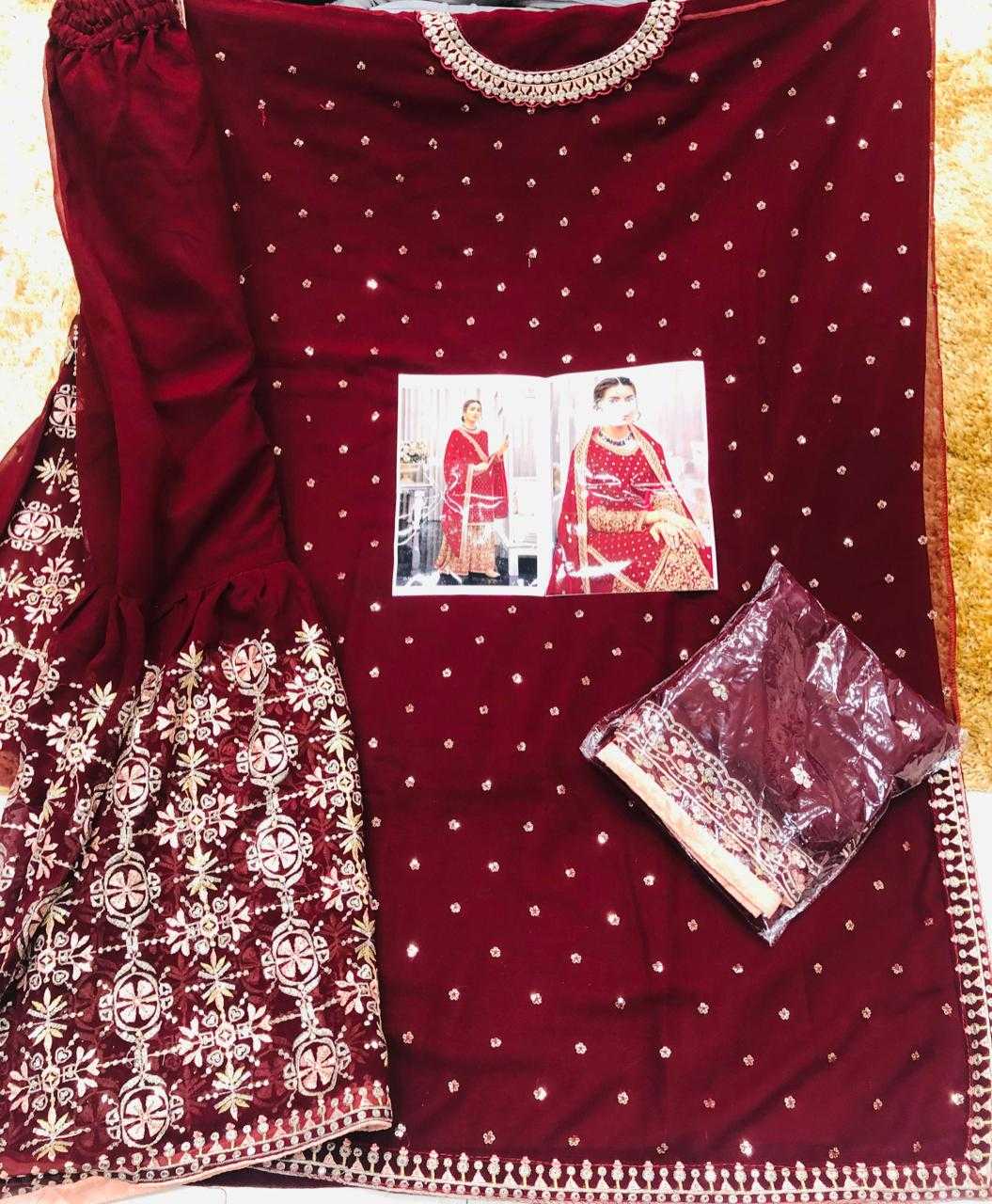 Ynf Georgette KESH504 1448 Suits & Dresses Wholesale Georgette Suit Semi Stitched Suits Semi-Stitched Suits Manufacturer