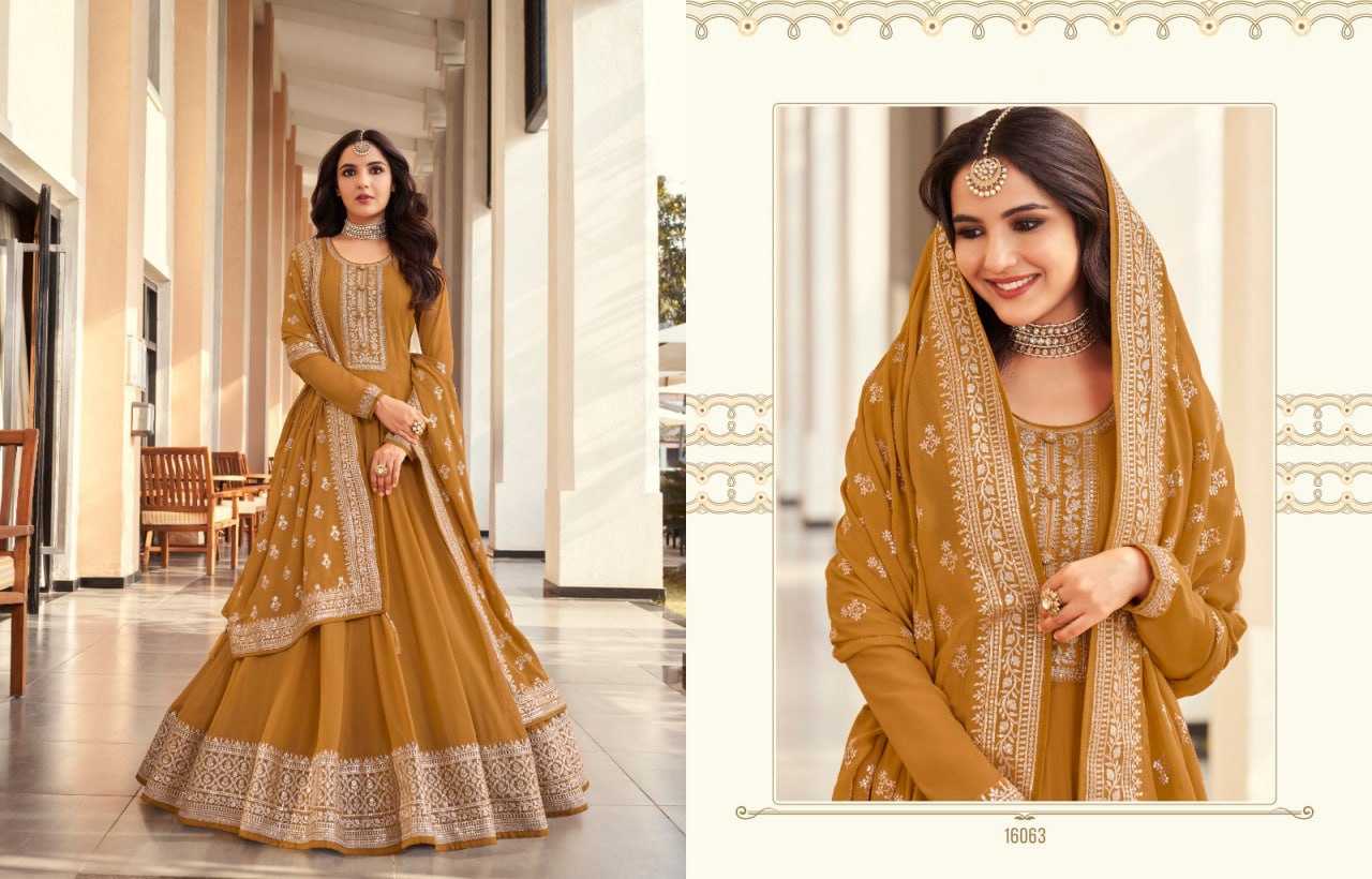Ynf Georgette KESH504 16061 Gowns Wedding Collections Bollywood Collections Wholesale Embroidery Gowns Georgette Gown Jasmin Bhasin Manufacturer