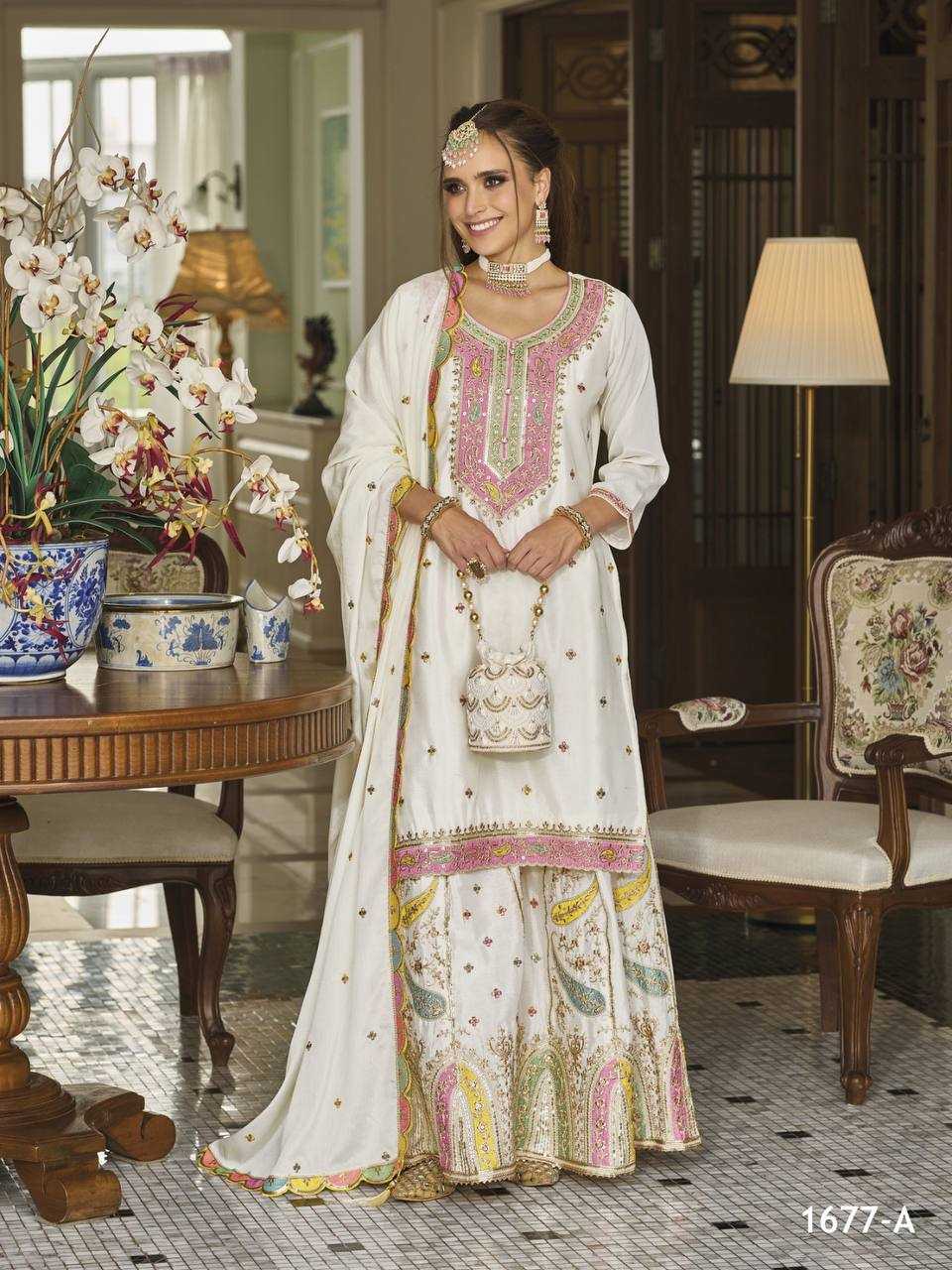 Ynf Georgette KESH504 1677 Suits & Dresses Wholesale Sharara Salwar Suits Embroidery Suits Georgette Suit Manufacturer
