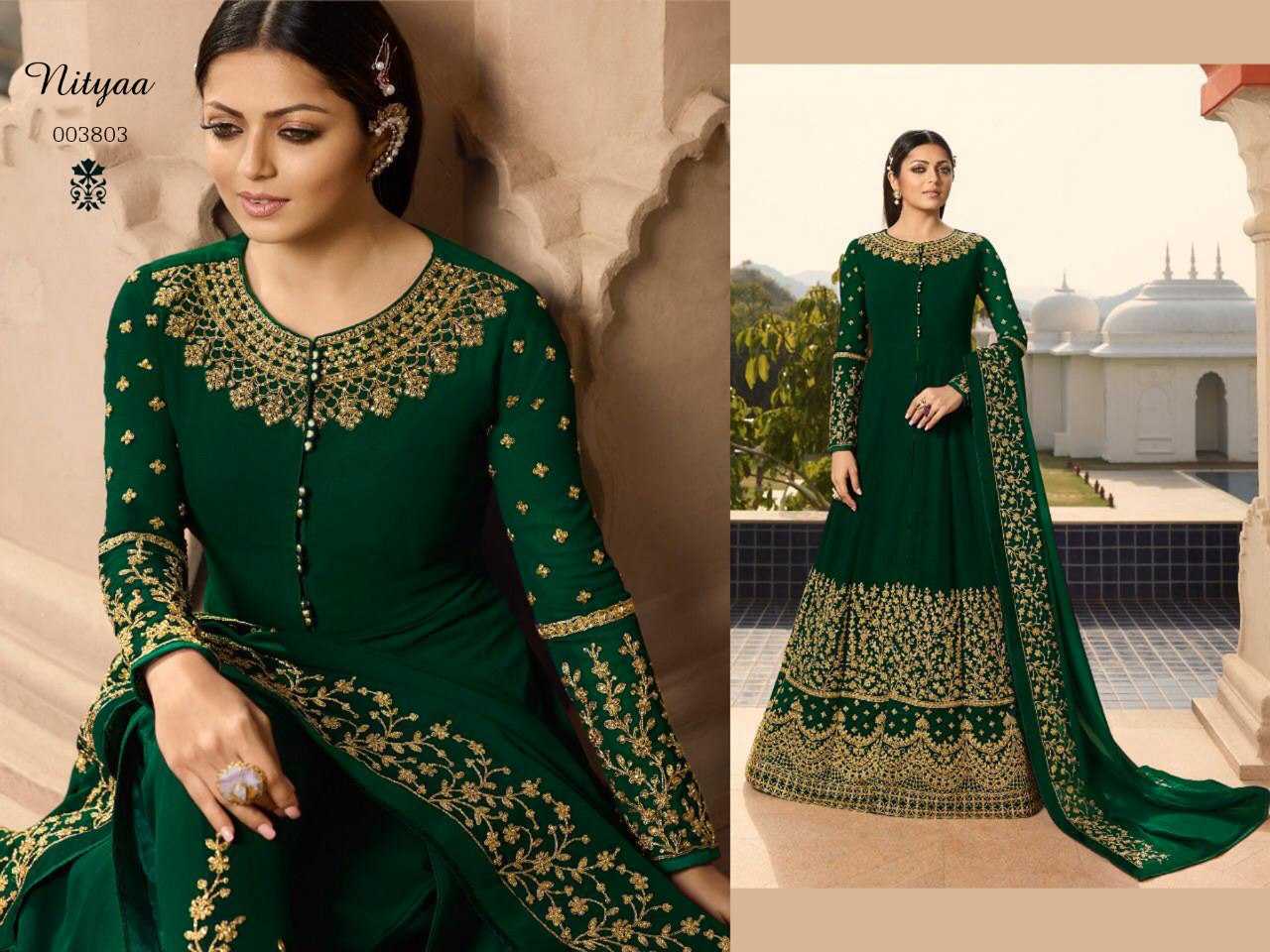 Ynf Georgette KESH504 3803 Suits & Dresses Wholesale Georgette Suit Semi Stitched Suits Semi-Stitched Suits Manufacturer