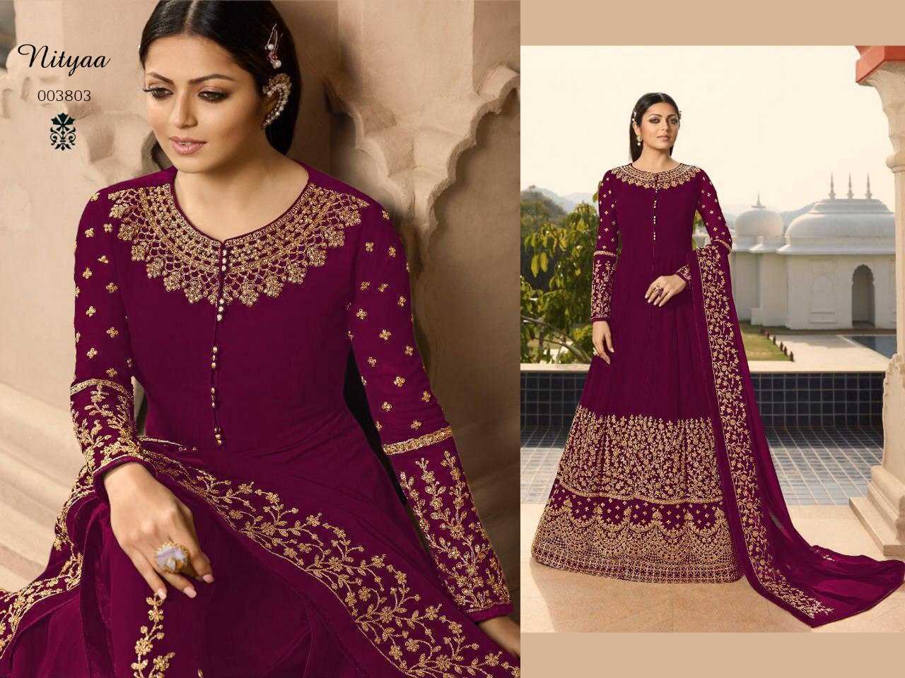 Ynf Georgette KESH504 3803 Suits & Dresses Wholesale Georgette Suit Semi Stitched Suits Semi-Stitched Suits Manufacturer