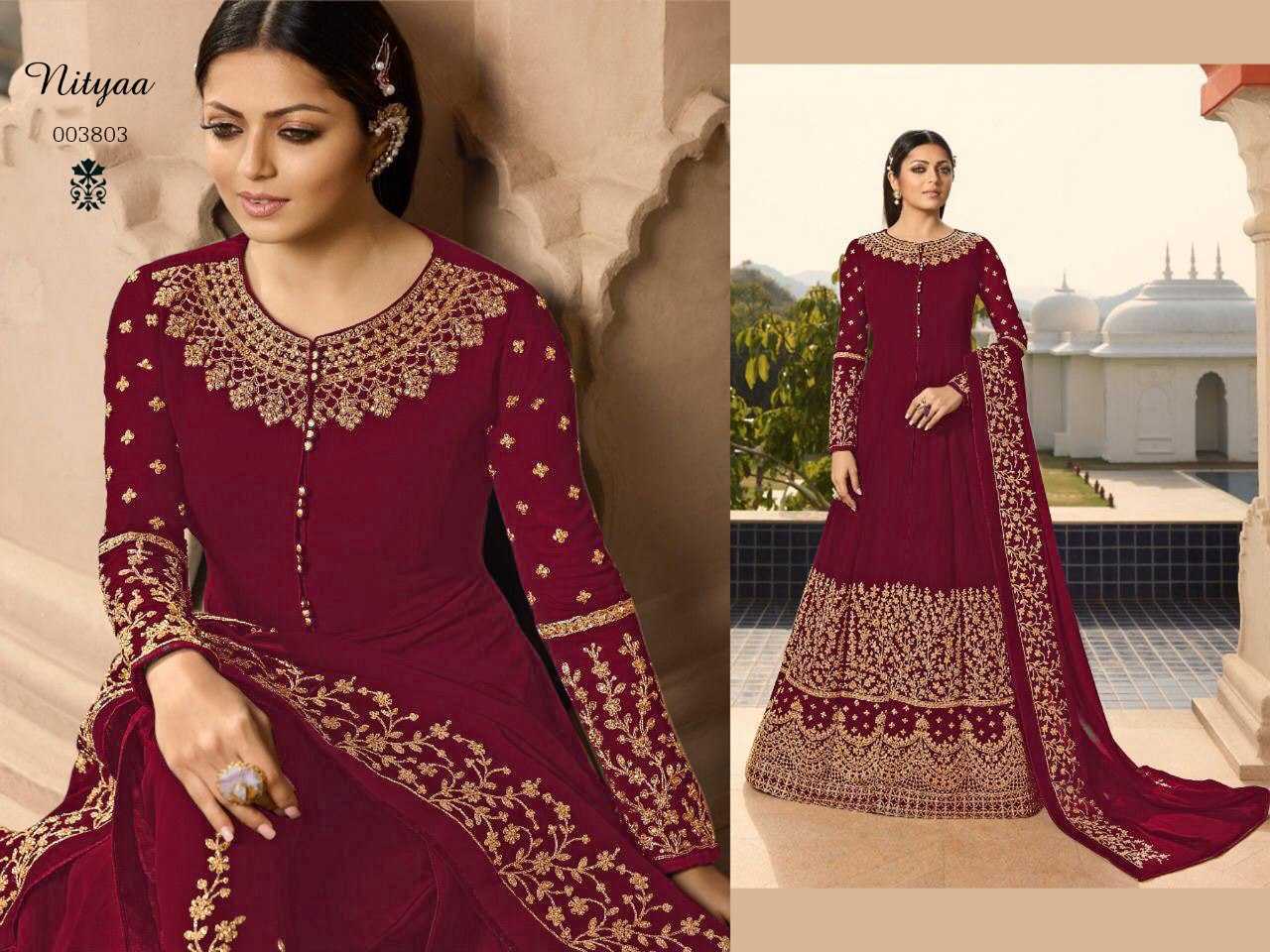 Ynf Georgette KESH504 3803 Suits & Dresses Wholesale Georgette Suit Semi Stitched Suits Semi-Stitched Suits Manufacturer