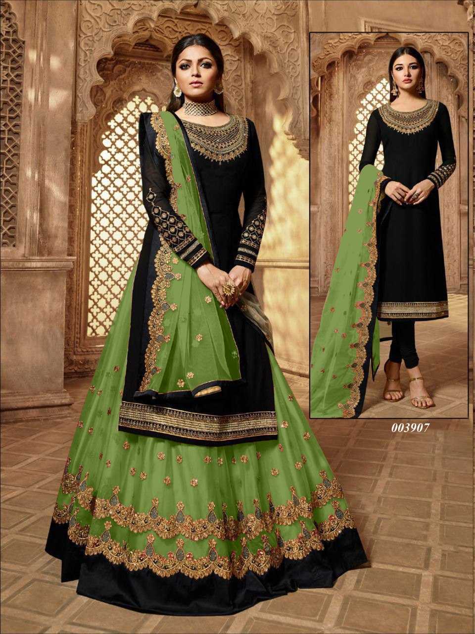 Ynf Georgette KESH504 3907 Suits & Dresses Wholesale Georgette Suit Semi Stitched Suits Semi-Stitched Suits Manufacturer