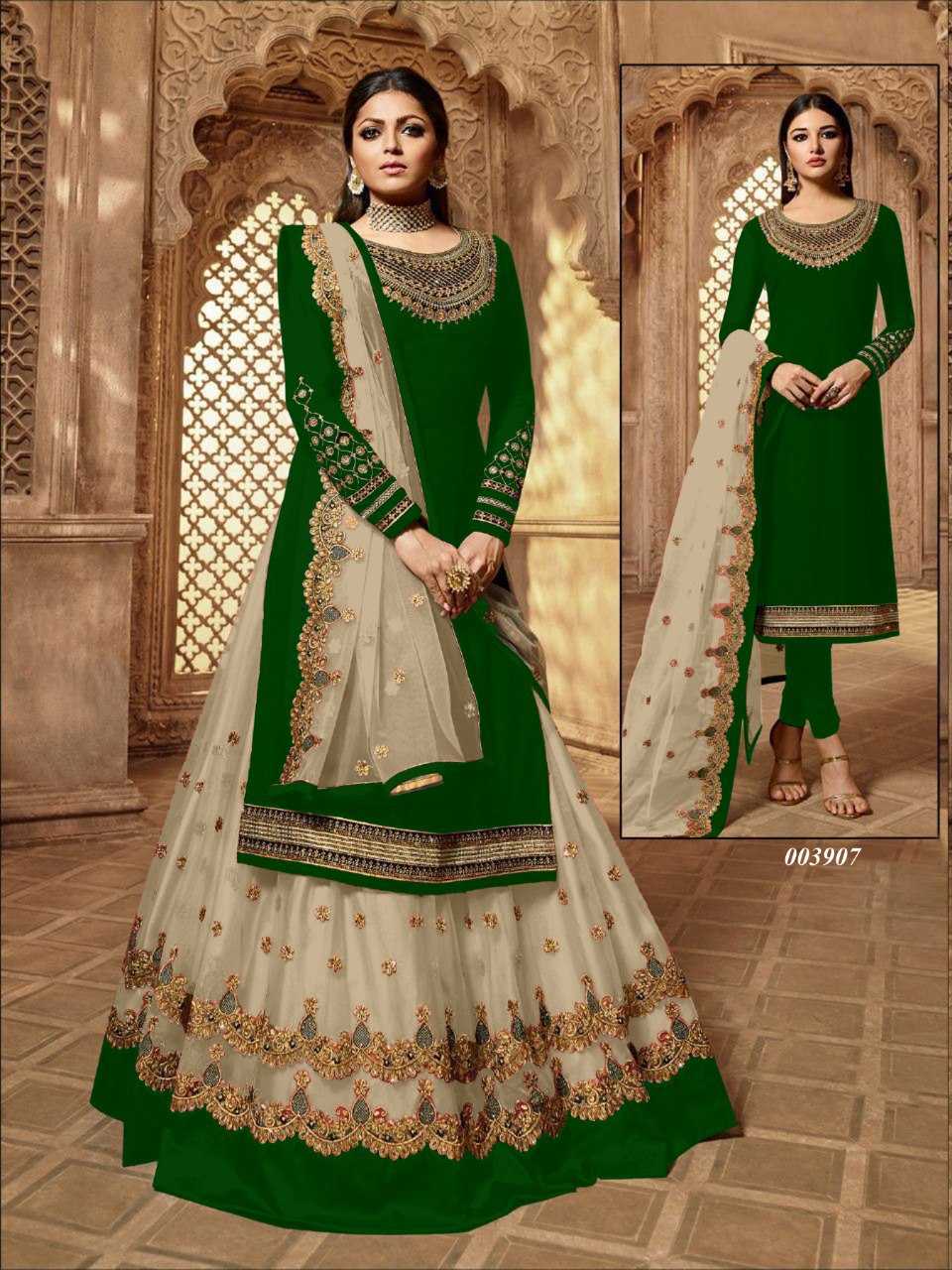 Ynf Georgette KESH504 3907 Suits & Dresses Wholesale Georgette Suit Semi Stitched Suits Semi-Stitched Suits Manufacturer