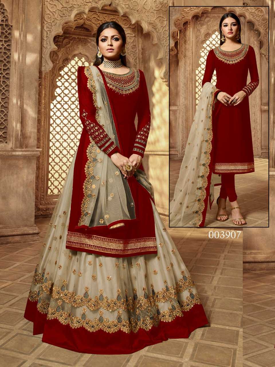 Ynf Georgette KESH504 3907 Suits & Dresses Wholesale Georgette Suit Semi Stitched Suits Semi-Stitched Suits Manufacturer