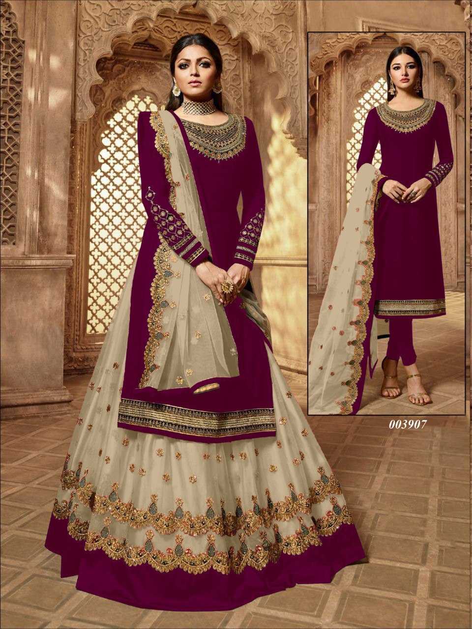 Ynf Georgette KESH504 3907 Suits & Dresses Wholesale Georgette Suit Semi Stitched Suits Semi-Stitched Suits Manufacturer