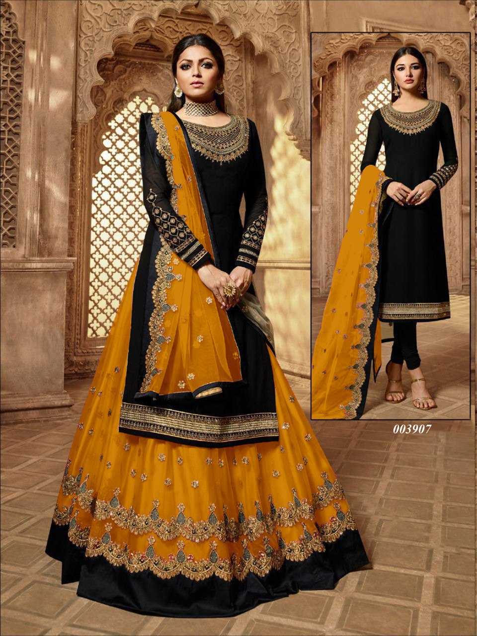 Ynf Georgette KESH504 3907 Suits & Dresses Wholesale Georgette Suit Semi Stitched Suits Semi-Stitched Suits Manufacturer