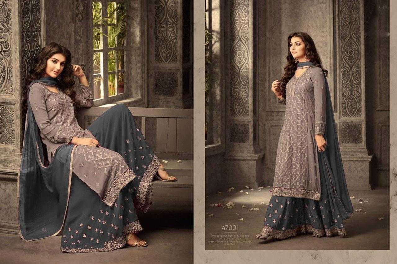 Ynf Georgette KESH504 47001 Suits & Dresses Wholesale Georgette Suit Semi Stitched Suits Semi-Stitched Suits Manufacturer