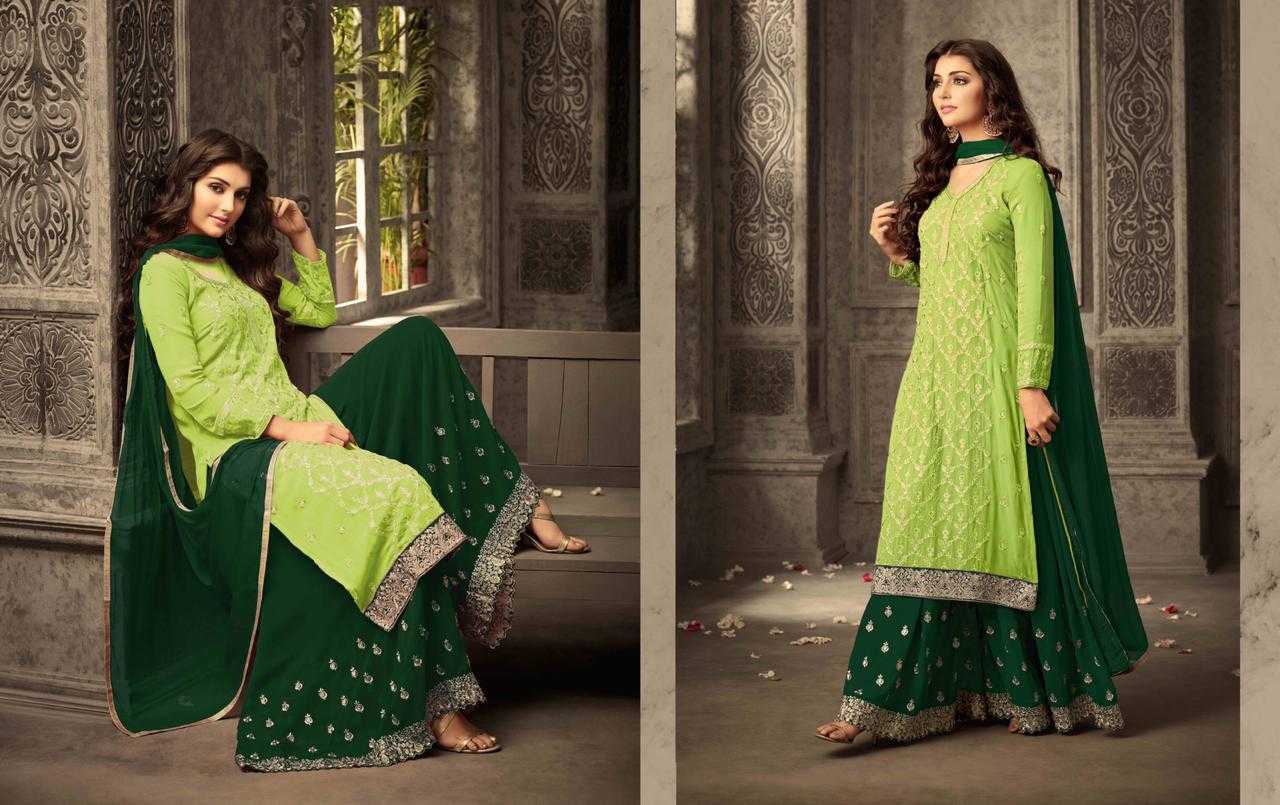 Ynf Georgette KESH504 47001 Suits & Dresses Wholesale Georgette Suit Semi Stitched Suits Semi-Stitched Suits Manufacturer