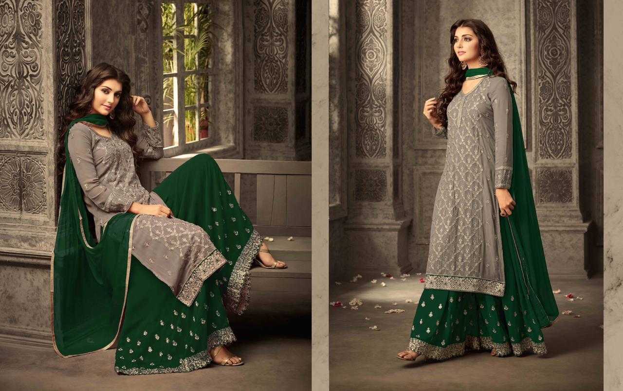 Ynf Georgette KESH504 47001 Suits & Dresses Wholesale Georgette Suit Semi Stitched Suits Semi-Stitched Suits Manufacturer