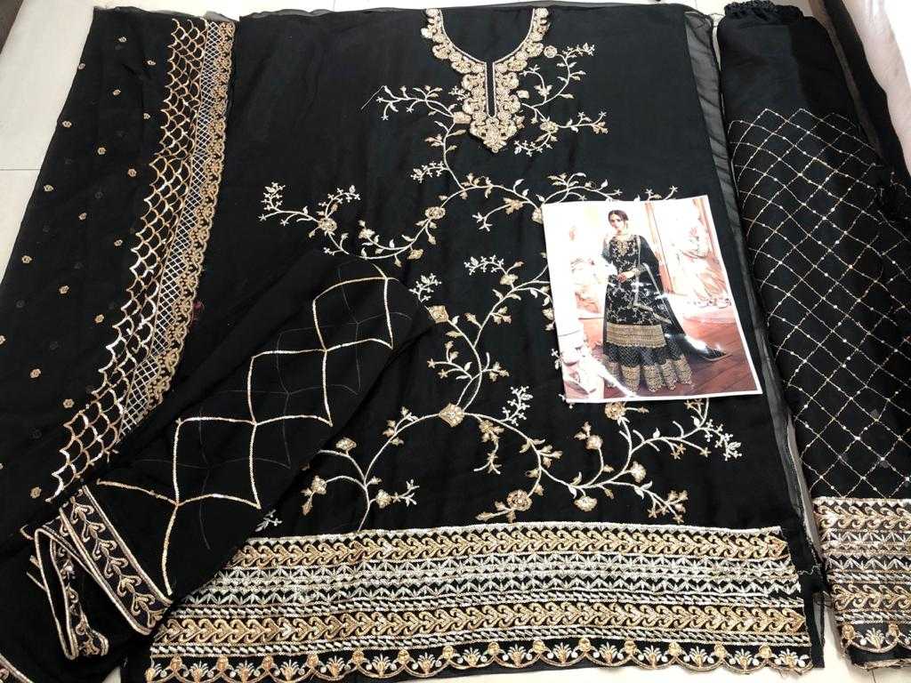 Ynf Georgette KESH504 4902 Suits & Dresses Wholesale Georgette Suit Semi Stitched Suits Semi-Stitched Suits Manufacturer