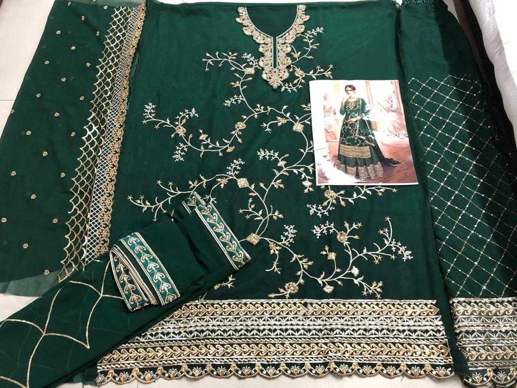 Ynf Georgette KESH504 4902 Suits & Dresses Wholesale Georgette Suit Semi Stitched Suits Semi-Stitched Suits Manufacturer
