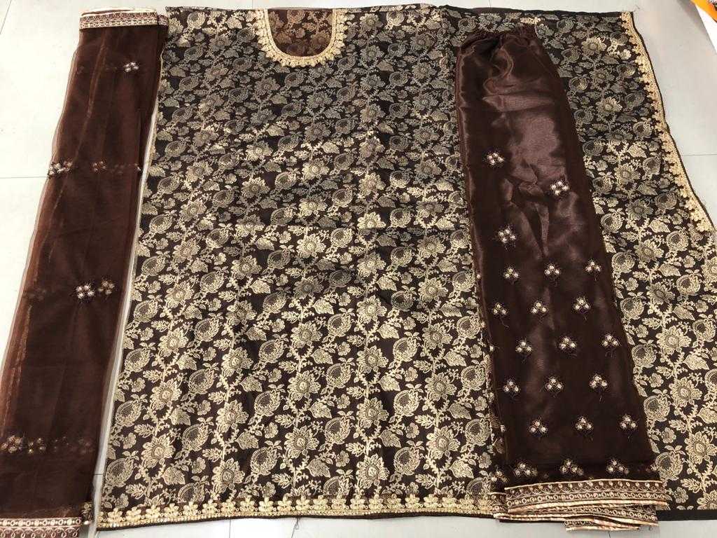 Ynf Georgette KESH504 5401 Suits & Dresses Wholesale Georgette Suit Semi Stitched Suits Semi-Stitched Suits Manufacturer