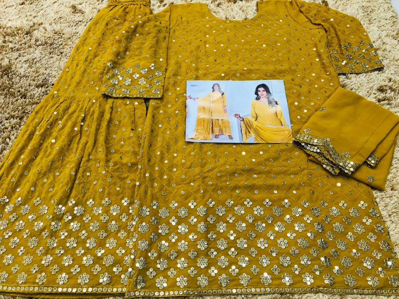 Ynf Georgette KESH504 5609 Suits & Dresses Wedding Collections Festive Collections Wholesale Embroidery Suits Georgette Suit Semi Stitched Suits Manufacturer