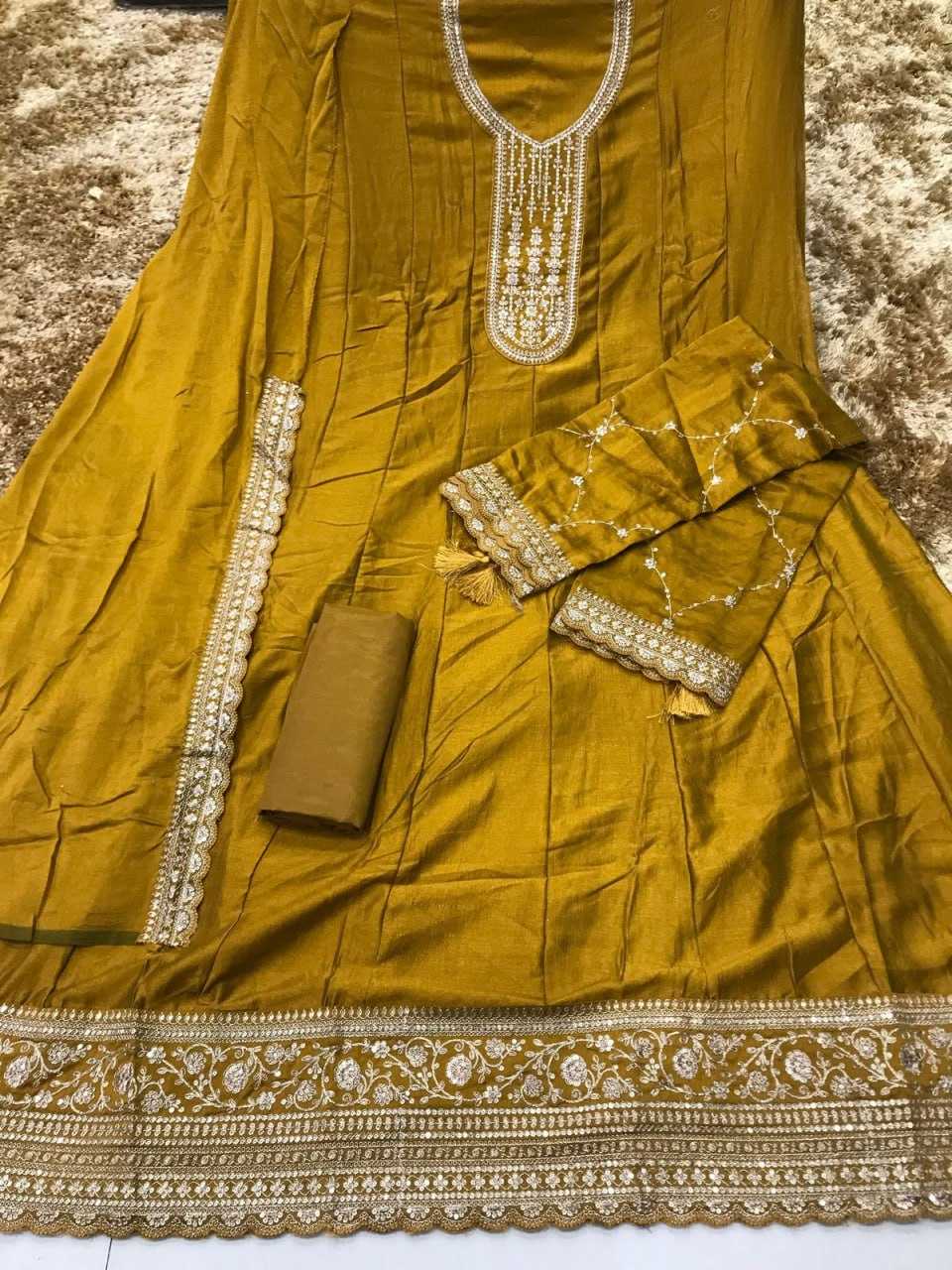 Ynf Georgette KESH504 67741 Gowns Wholesale Fancy Gowns Embroidery Gowns Anarkali Gown Long Gowns Manufacturer