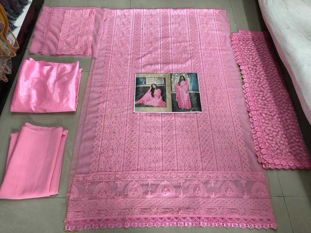 Ynf Georgette KESH504 7406 Suits & Dresses Wholesale Georgette Suit Semi Stitched Suits Semi-Stitched Suits Manufacturer