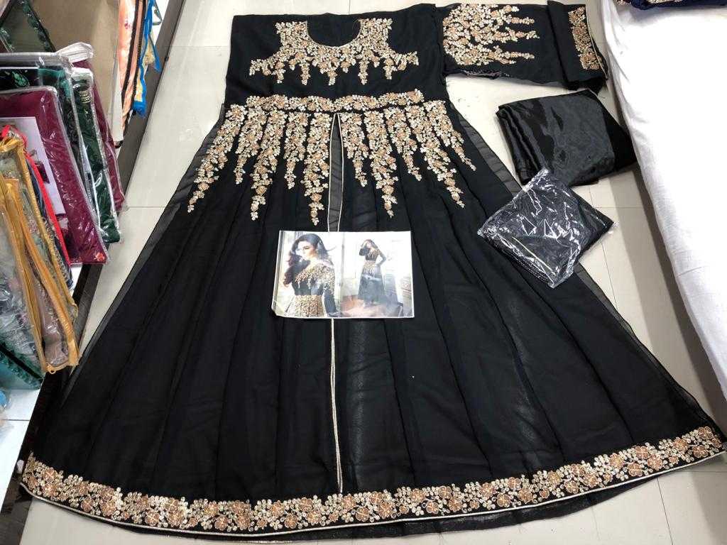 Ynf Georgette KESH504 8204 Gowns Wedding Collections Festive Collections Wholesale Semi Stitched Suits Gown Dresses Wedding Outfits Manufacturer