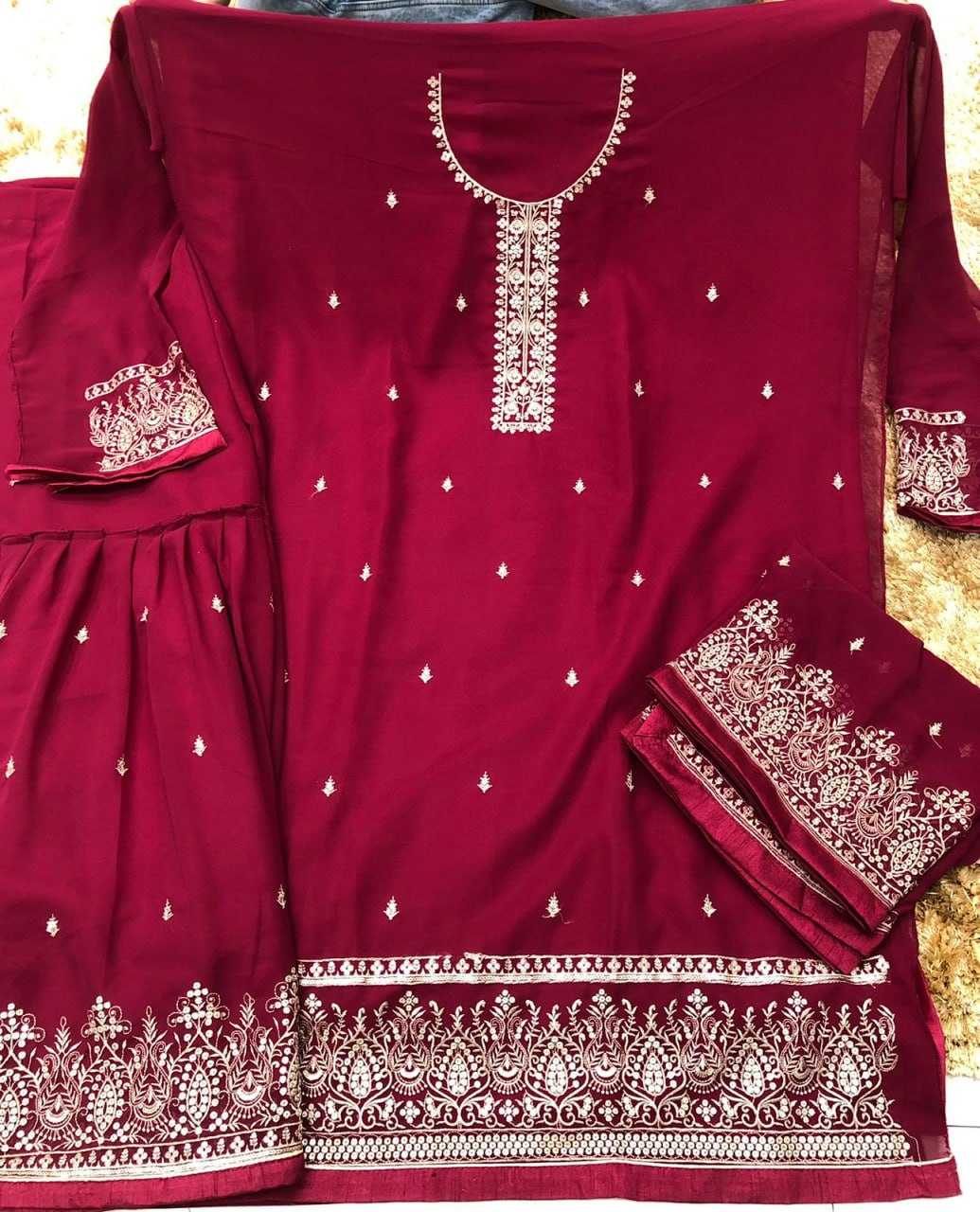 Ynf Georgette KESH504 8301 Suits & Dresses Wholesale Georgette Suit Semi Stitched Suits Semi-Stitched Suits Manufacturer