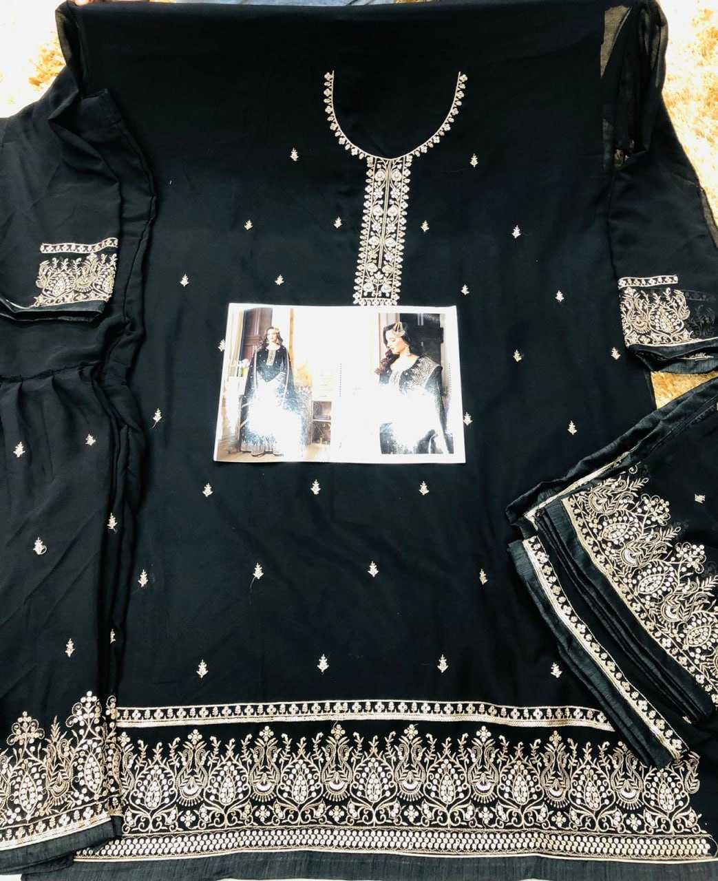 Ynf Georgette KESH504 8301 Suits & Dresses Wholesale Georgette Suit Semi Stitched Suits Semi-Stitched Suits Manufacturer