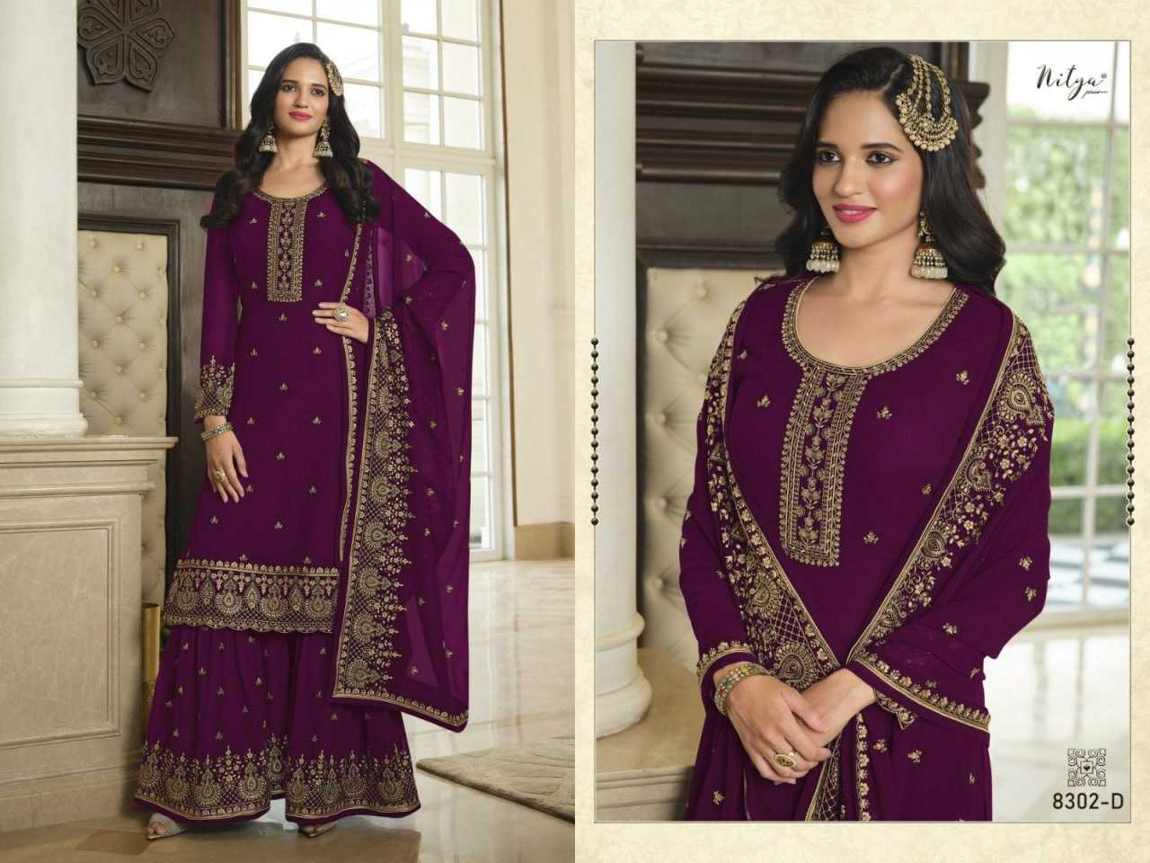 Ynf Georgette KESH504 8302 Suits & Dresses Wholesale Georgette Suit Semi Stitched Suits Semi-Stitched Suits Manufacturer