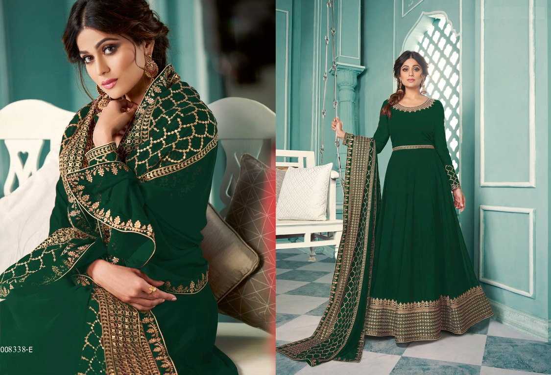 Ynf Georgette KESH504 8338 Gowns Wedding Collections Festive Collections Wholesale Embroidery Gowns Georgette Gown Wedding Outfits Manufacturer