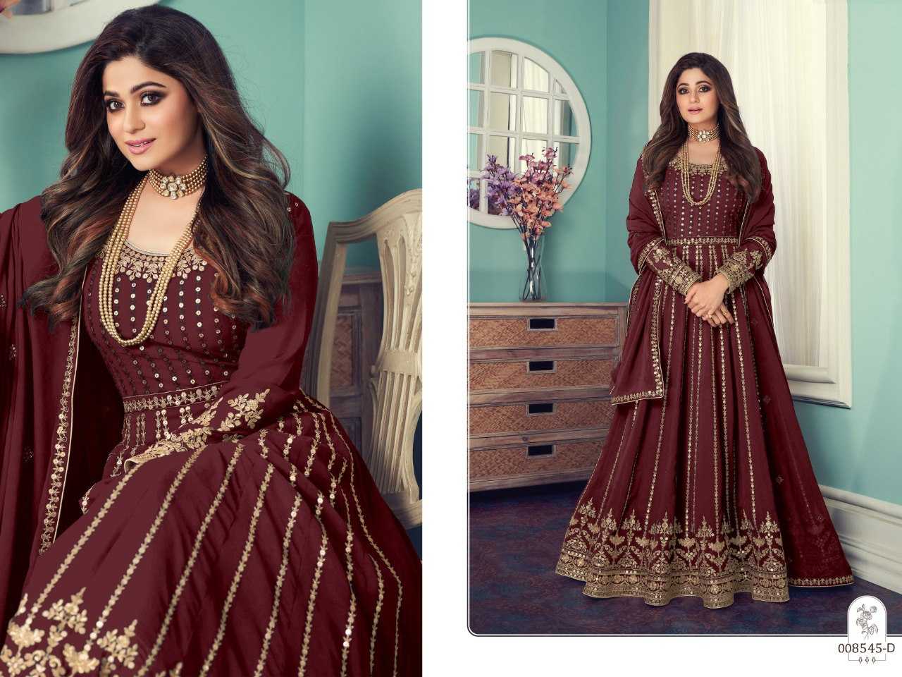 Ynf Georgette KESH504 8545 Gowns Wedding Collections Bollywood Collections Wholesale Embroidery Gowns Sequin Gowns Shamita Shetty Manufacturer