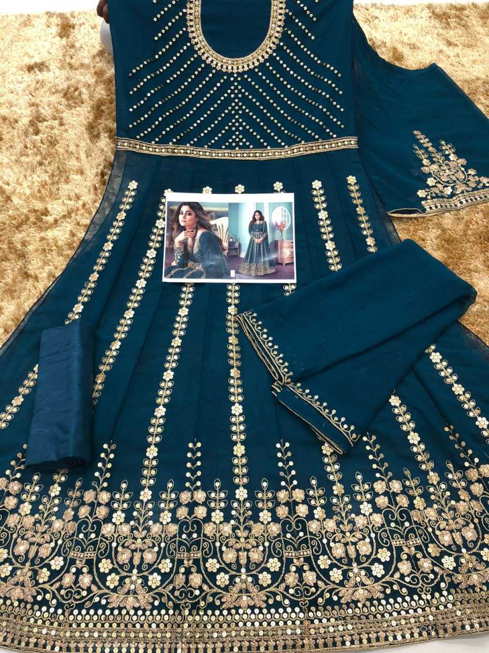 Ynf Georgette KESH504 8546 Gowns Wedding Collections Bollywood Collections Wholesale Embroidery Gowns Georgette Gown Shamita Shetty Manufacturer