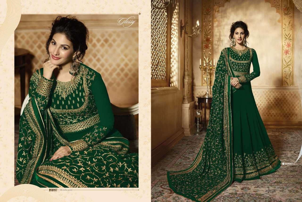 Ynf Georgette KESH504 9083 Gowns Wholesale Embroidery Gowns Long Gowns Georgette Gown Manufacturer