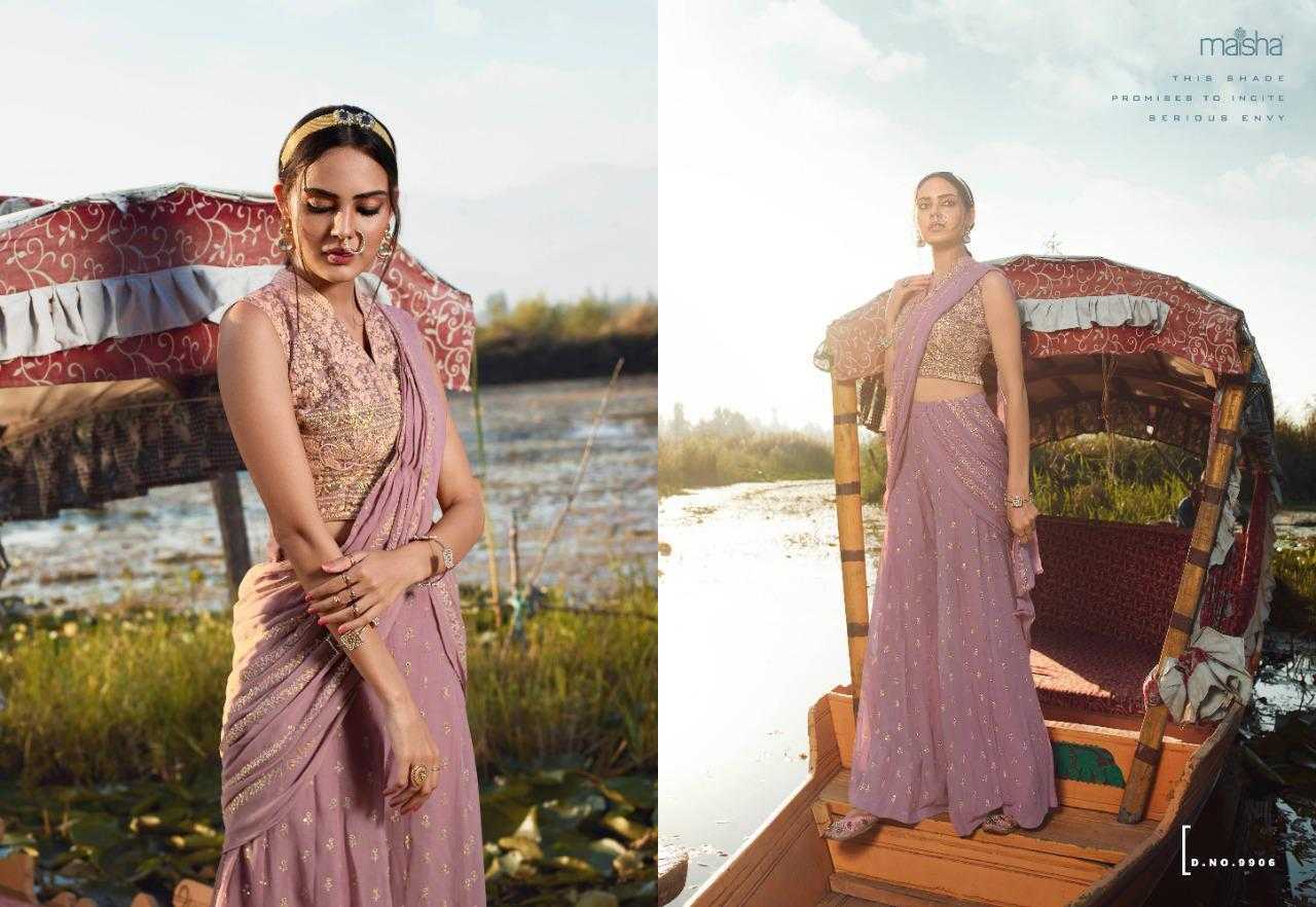 Ynf Georgette KESH504 9906 Suits & Dresses Wholesale Indo Western Dresses Party wear suits Semi Stitched Suits Manufacturer