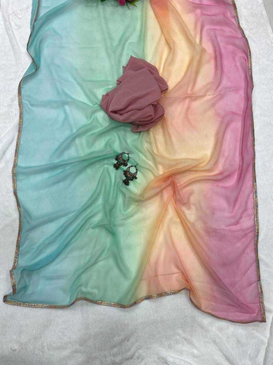 Ynf Georgette KESH509 103 Sarees Wholesale Designer Sarees Fancy Sarees Ladies Sarees Manufacturer
