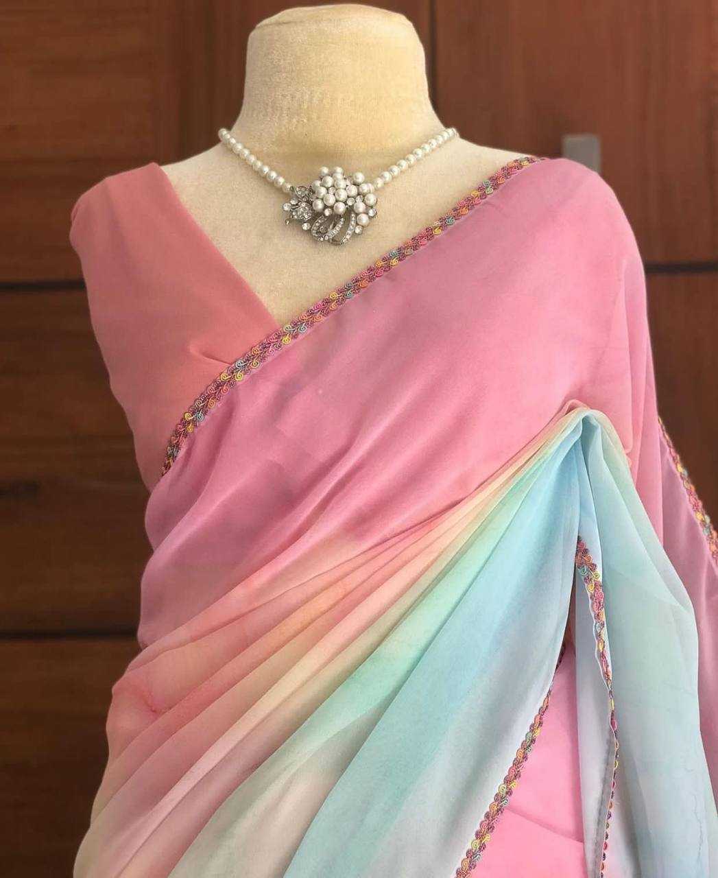 Ynf Georgette KESH509 103 Sarees Wholesale Designer Sarees Fancy Sarees Ladies Sarees Manufacturer