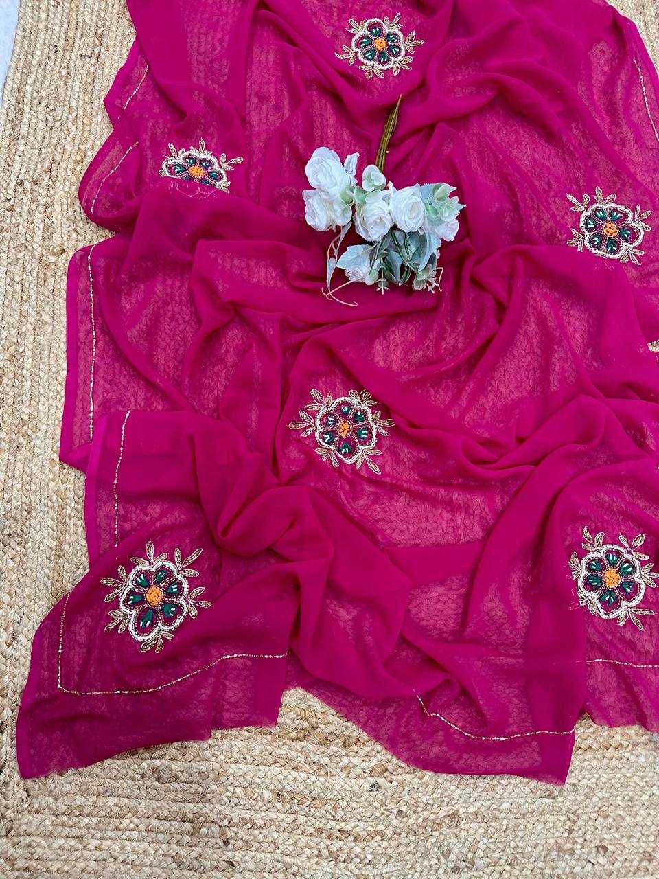 Ynf Georgette KESH509 104 Sarees Wholesale Designer Sarees Fancy Sarees Ladies Sarees Manufacturer