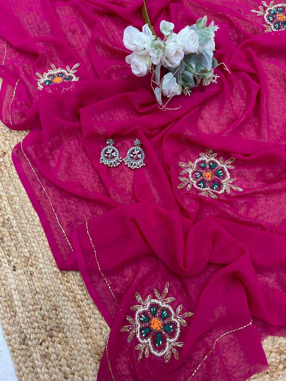 Ynf Georgette KESH509 104 Sarees Wholesale Designer Sarees Fancy Sarees Ladies Sarees Manufacturer