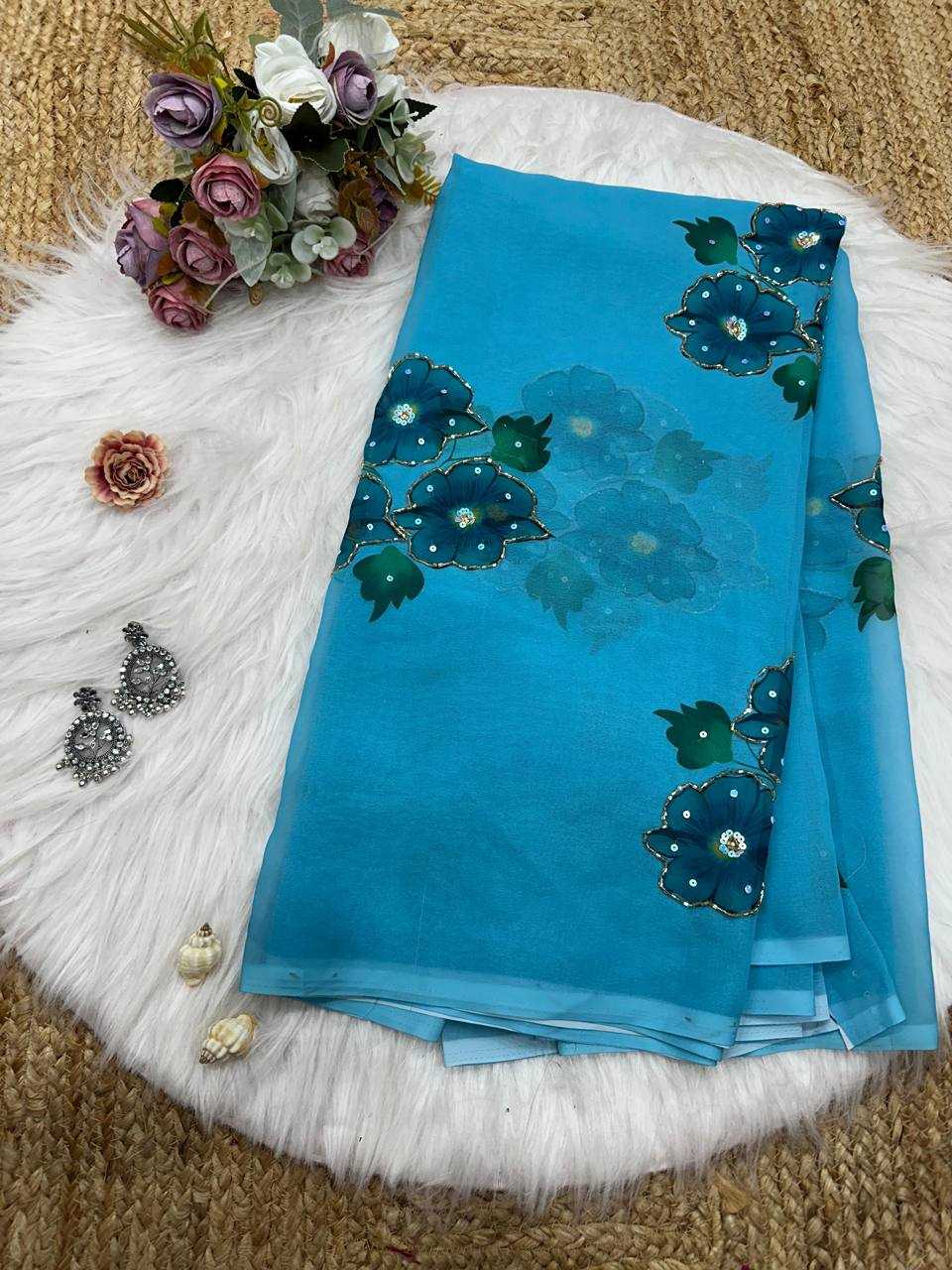 Ynf Georgette KESH509 105 Sarees Wholesale Designer Sarees Fancy Sarees Ladies Sarees Manufacturer