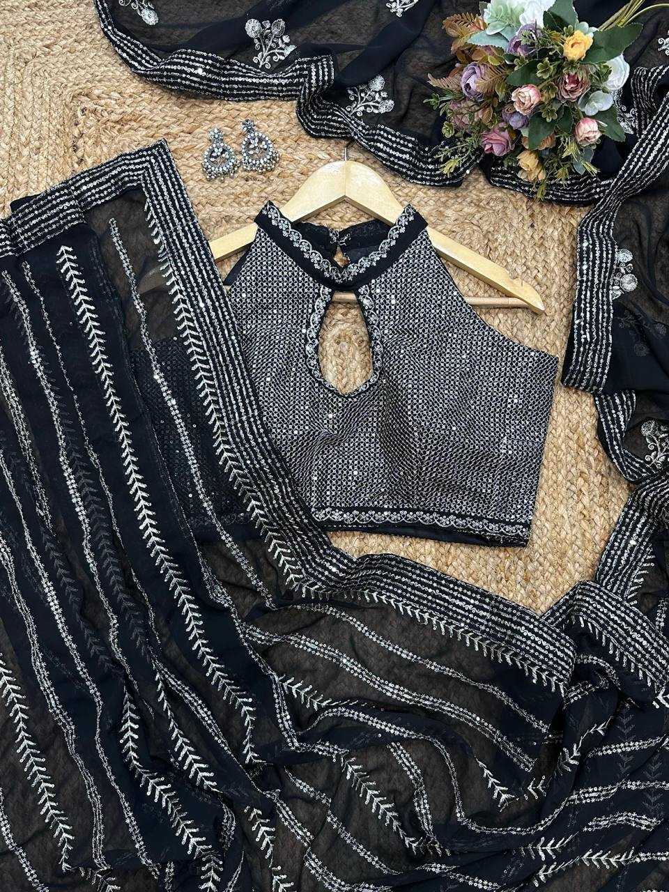 Ynf Georgette KESH509 110 Sarees Wholesale Designer Sarees Fancy Sarees Ladies Sarees Manufacturer