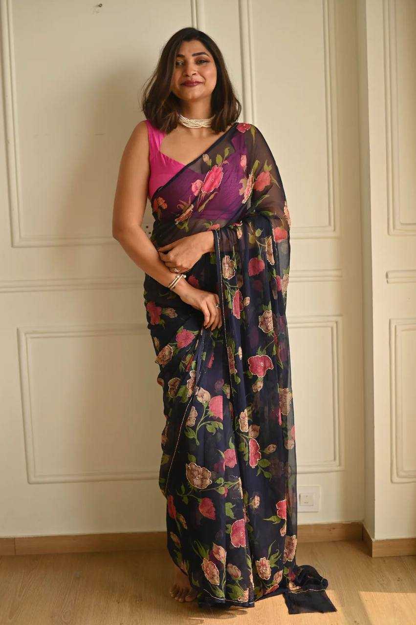 Ynf Georgette KESH509 114 Sarees Wholesale Designer Sarees Fancy Sarees Ladies Sarees Manufacturer