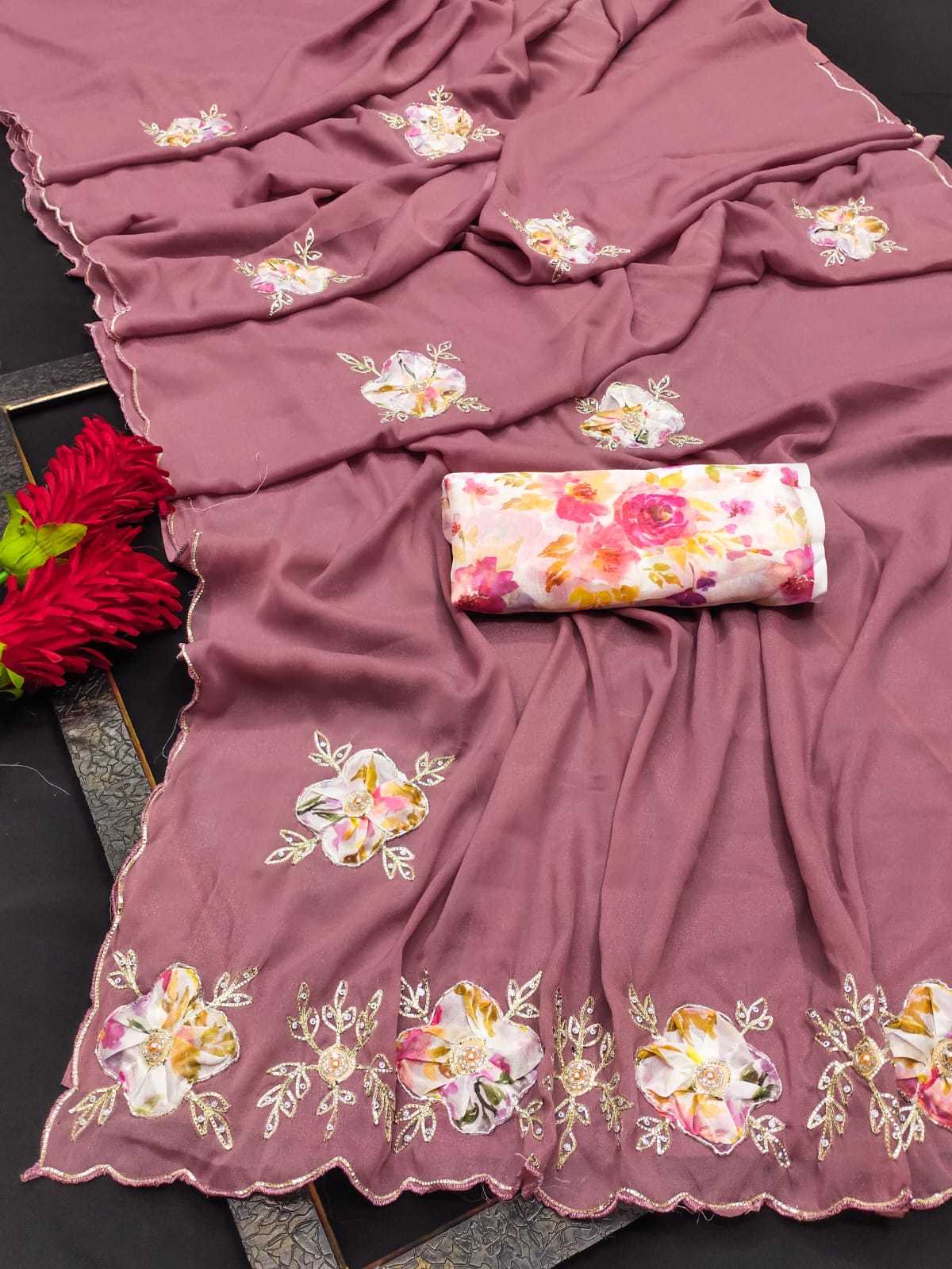 Ynf Georgette KESH514 135 Sarees Wholesale Designer Sarees Party Wear Sarees Fancy Sarees Manufacturer