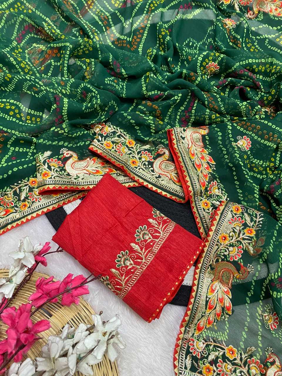 Ynf Georgette KESH514 151 Sarees Wholesale Designer Sarees Embroidered Sarees Manufacturer