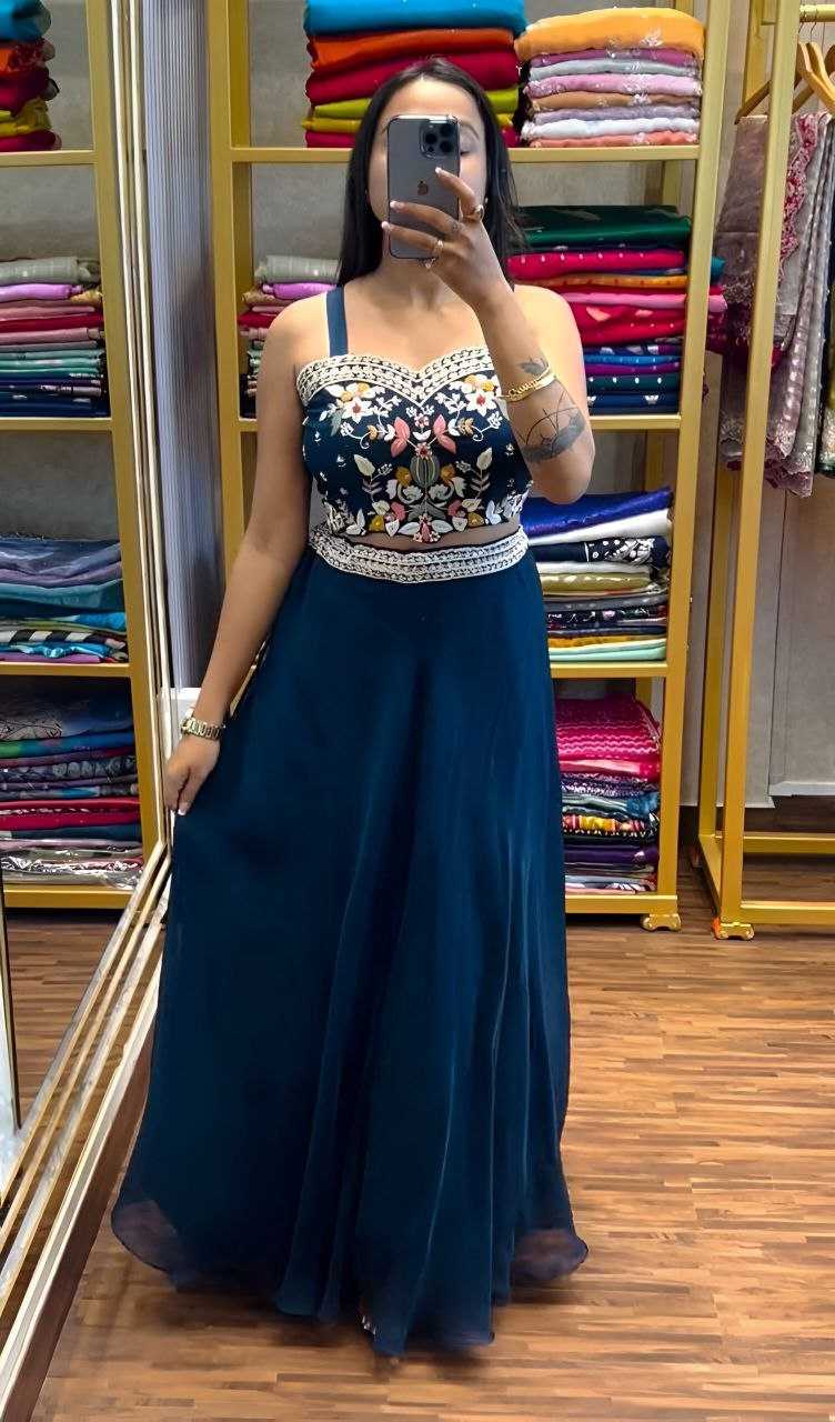 Ynf Georgette KESH516 9251 Sarees Wholesale Ready To Wear Sarees Party Wear Sarees Fancy Sarees Sequence Sarees Embroidered Sarees Saree with Jacket Manufacturer
