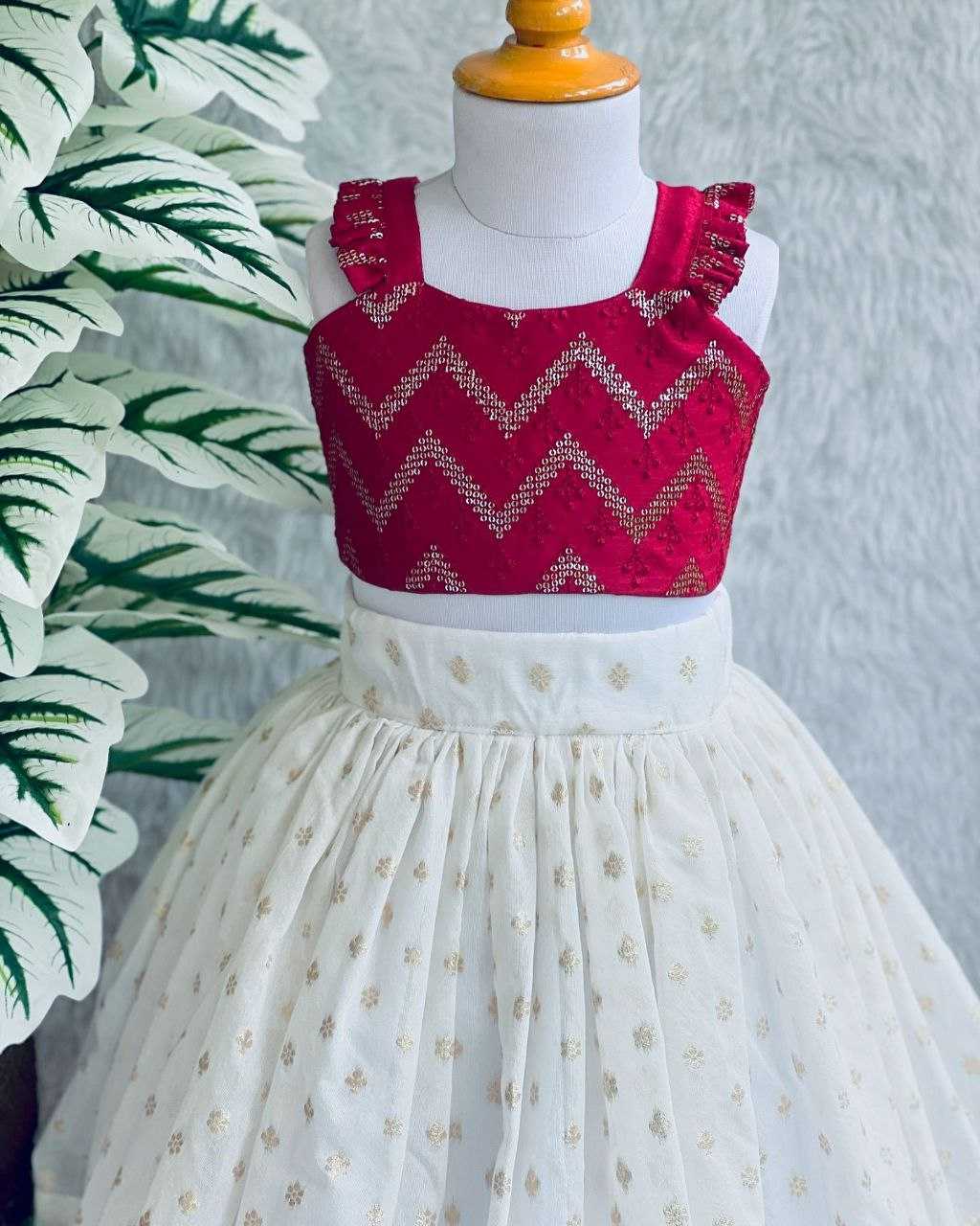 Ynf Georgette RIN107 357 Kids Wear Wholesale Kids Lehenga Kids Traditional Outfits Kids Lehenga Choli Kids Wedding Outfits Baby Girl Lehenga Manufacturer
