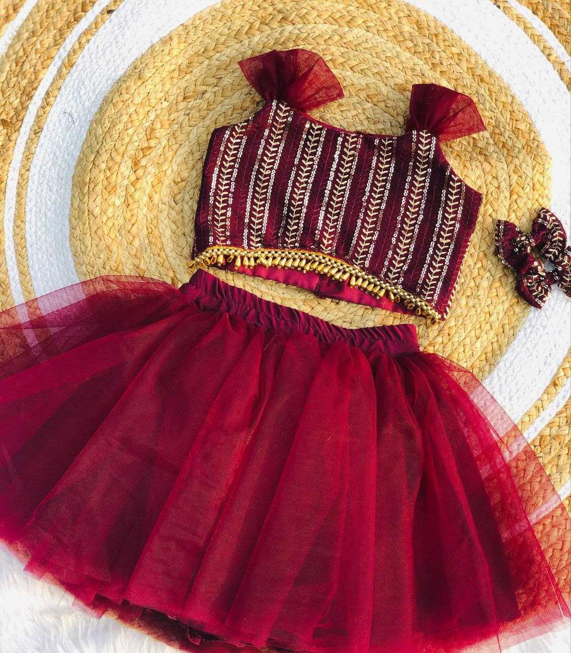 Ynf Georgette RIN107 365 Kids Wear Wholesale Kids Lehenga Kids Festive Wear Baby Girl Lehenga Manufacturer