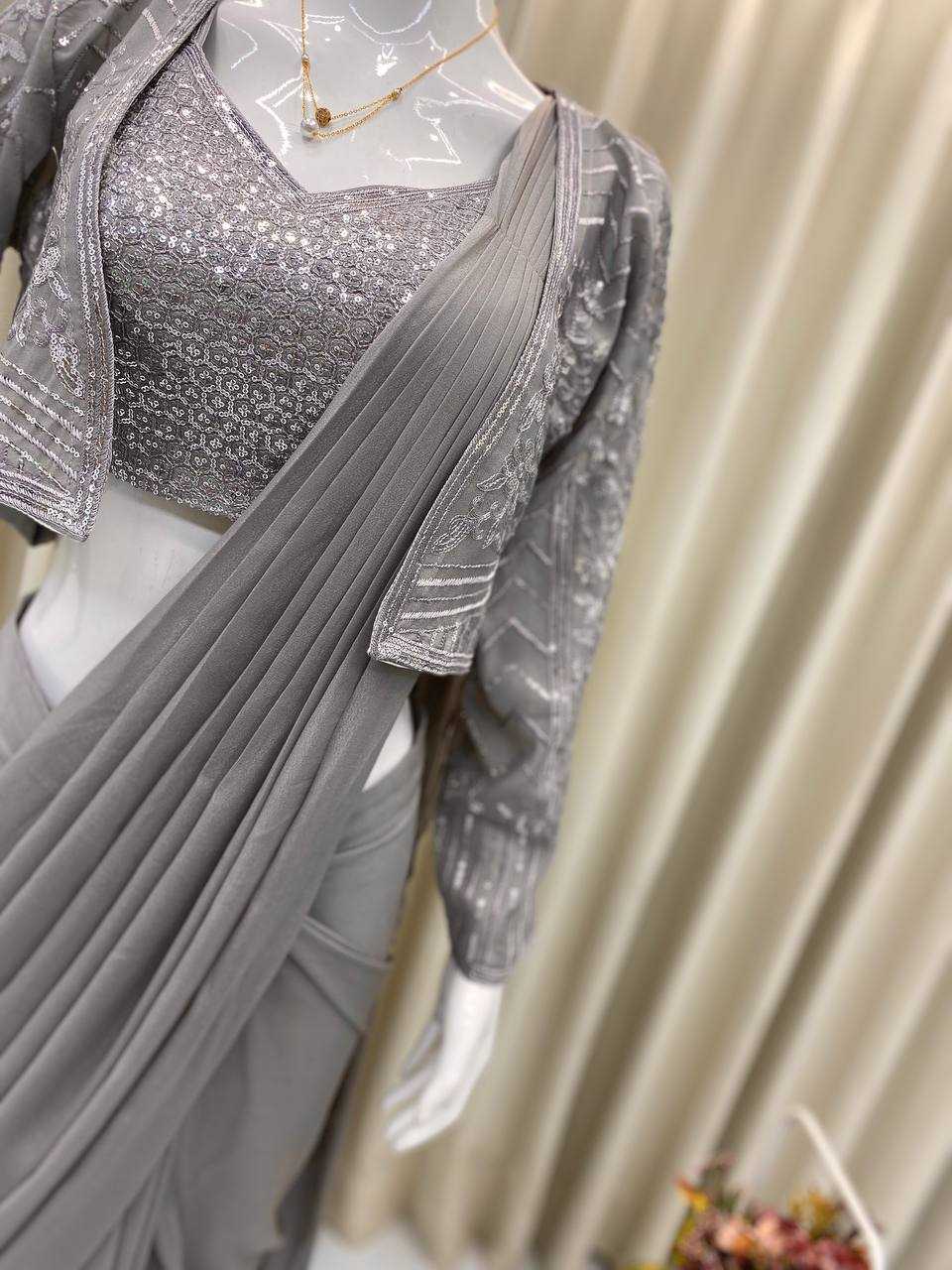 Ynf Georgette RIN110 363 Sarees Wholesale Designer Sarees Party Wear Sarees Manufacturer