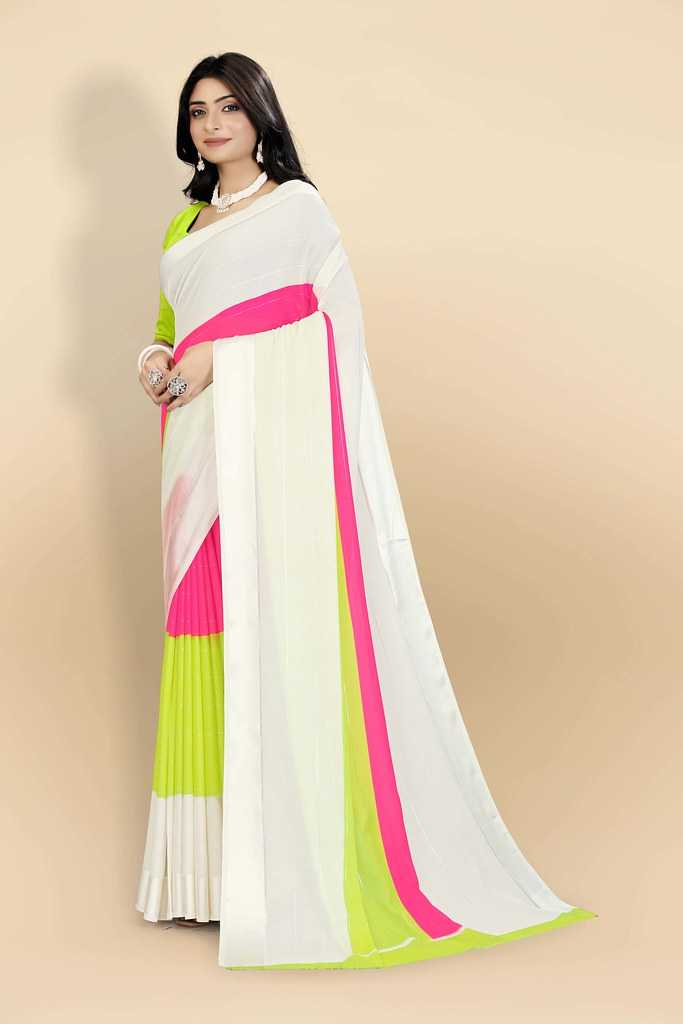 Ynf Georgette RIN122 PUSPA- 2 Sarees Wholesale Designer Sarees Fancy Sarees Georgette Sarees Manufacturer