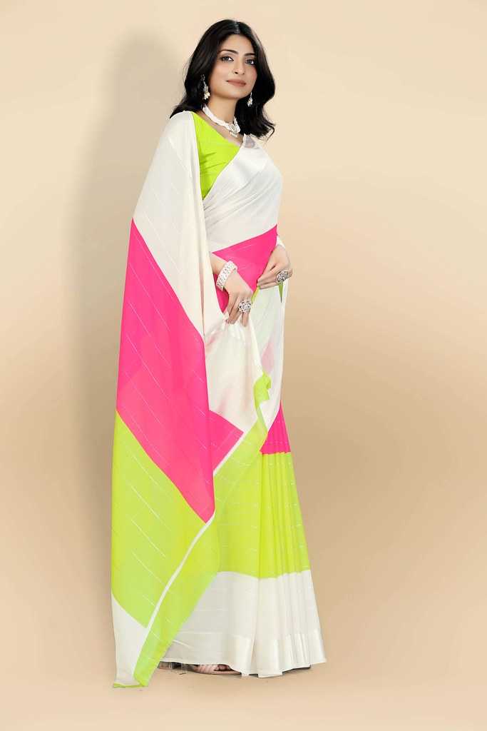 Ynf Georgette RIN122 PUSPA- 2 Sarees Wholesale Designer Sarees Fancy Sarees Georgette Sarees Manufacturer