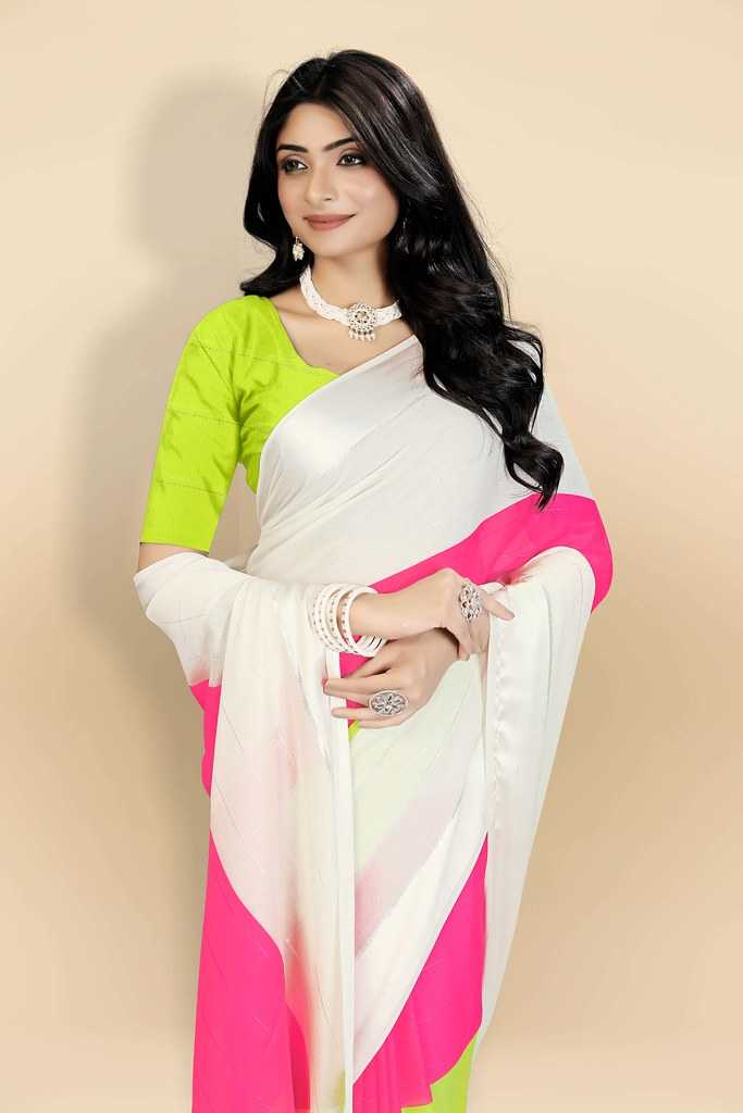 Ynf Georgette RIN122 PUSPA- 2 Sarees Wholesale Designer Sarees Fancy Sarees Georgette Sarees Manufacturer