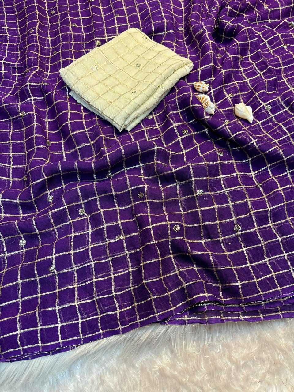 Ynf Georgette RIN124 Viscose Sarees Wholesale Sequins Work Saree Manufacturer