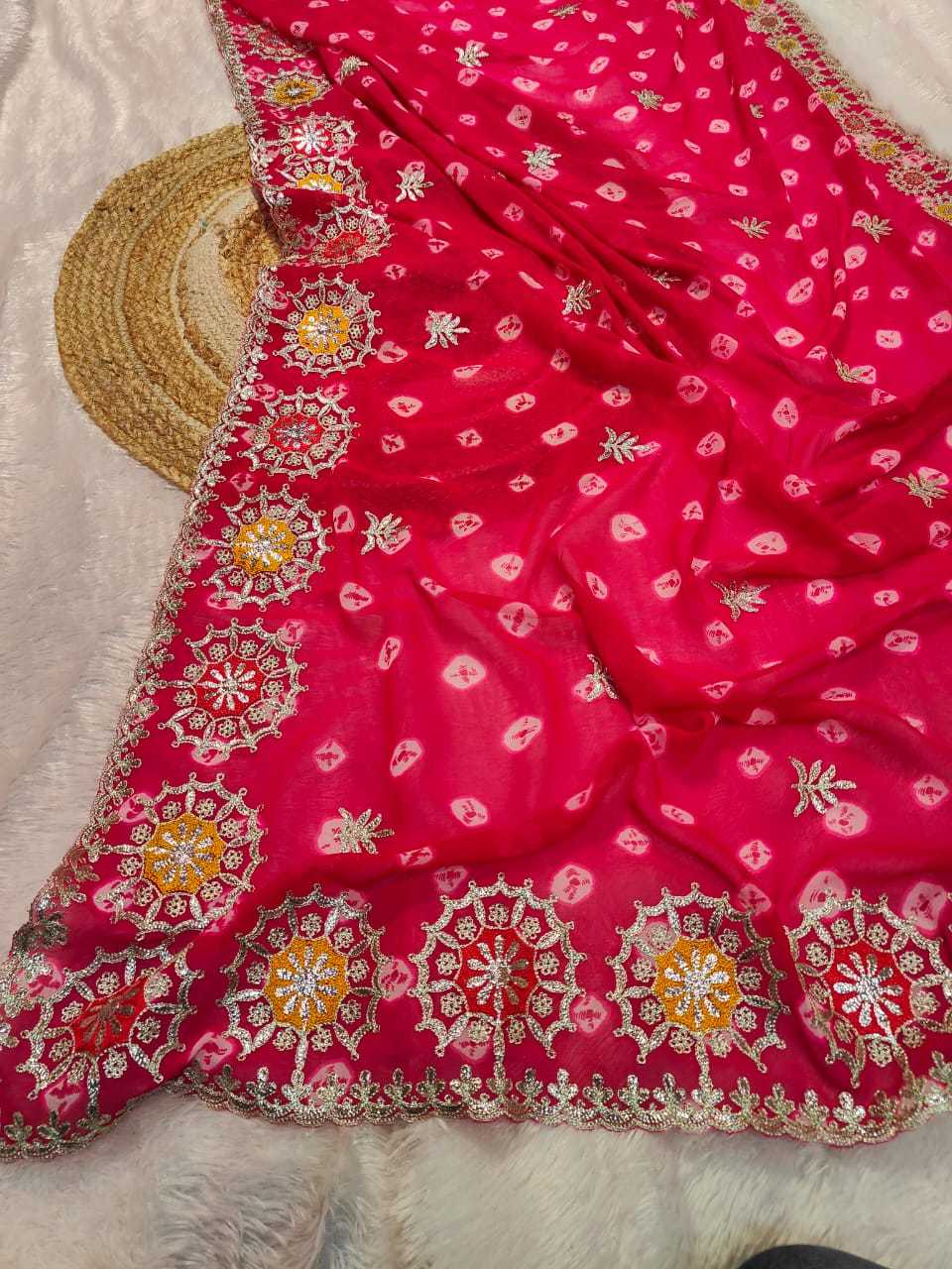 Ynf Georgette RIN128 JK 146 Sarees Wedding Collections Festive Collections Wholesale Georgette Sarees Butta Sarees Cutwork Saree Manufacturer