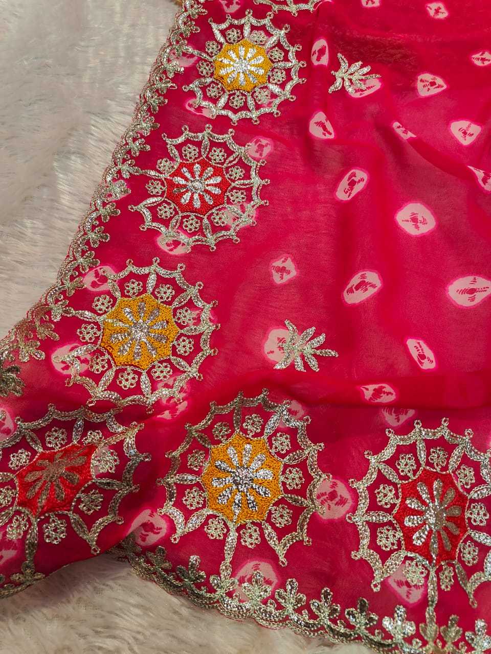 Ynf Georgette RIN128 JK 146 Sarees Wedding Collections Festive Collections Wholesale Georgette Sarees Butta Sarees Cutwork Saree Manufacturer