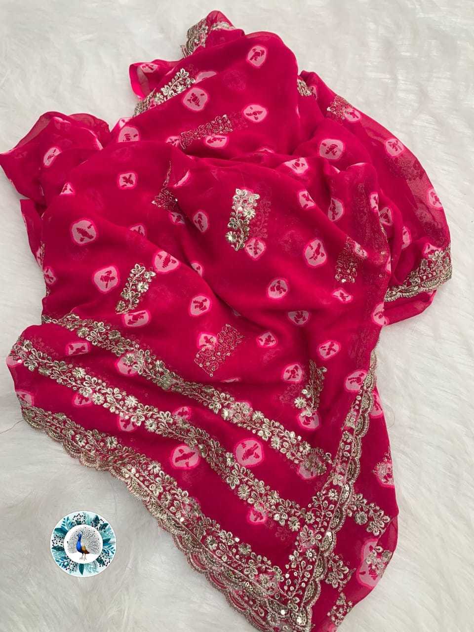 Ynf Georgette RIN128 soft c Sarees Wedding Collections Festive Collections Wholesale Georgette Sarees Sequence Sarees Butta Sarees Manufacturer
