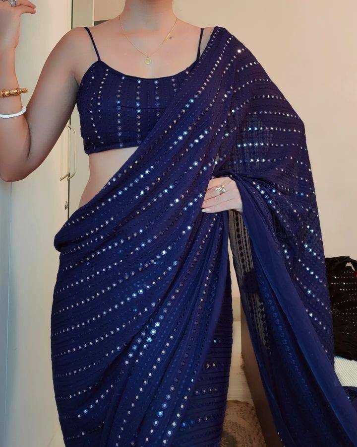Ynf Georgette RIN131 213 Silk Sarees Wedding Collections Wholesale Party Wear Silk Sarees Sangeet Outfits Manufacturer